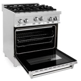 ZLINE 30" 4.0 cu. ft. Range with Gas Stove and Gas Oven in Stainless Steel (RG30) [Color: White Matte]