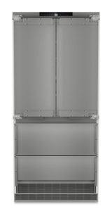 Combined refrigerator-freezer with BioFresh and NoFrost for integrated use