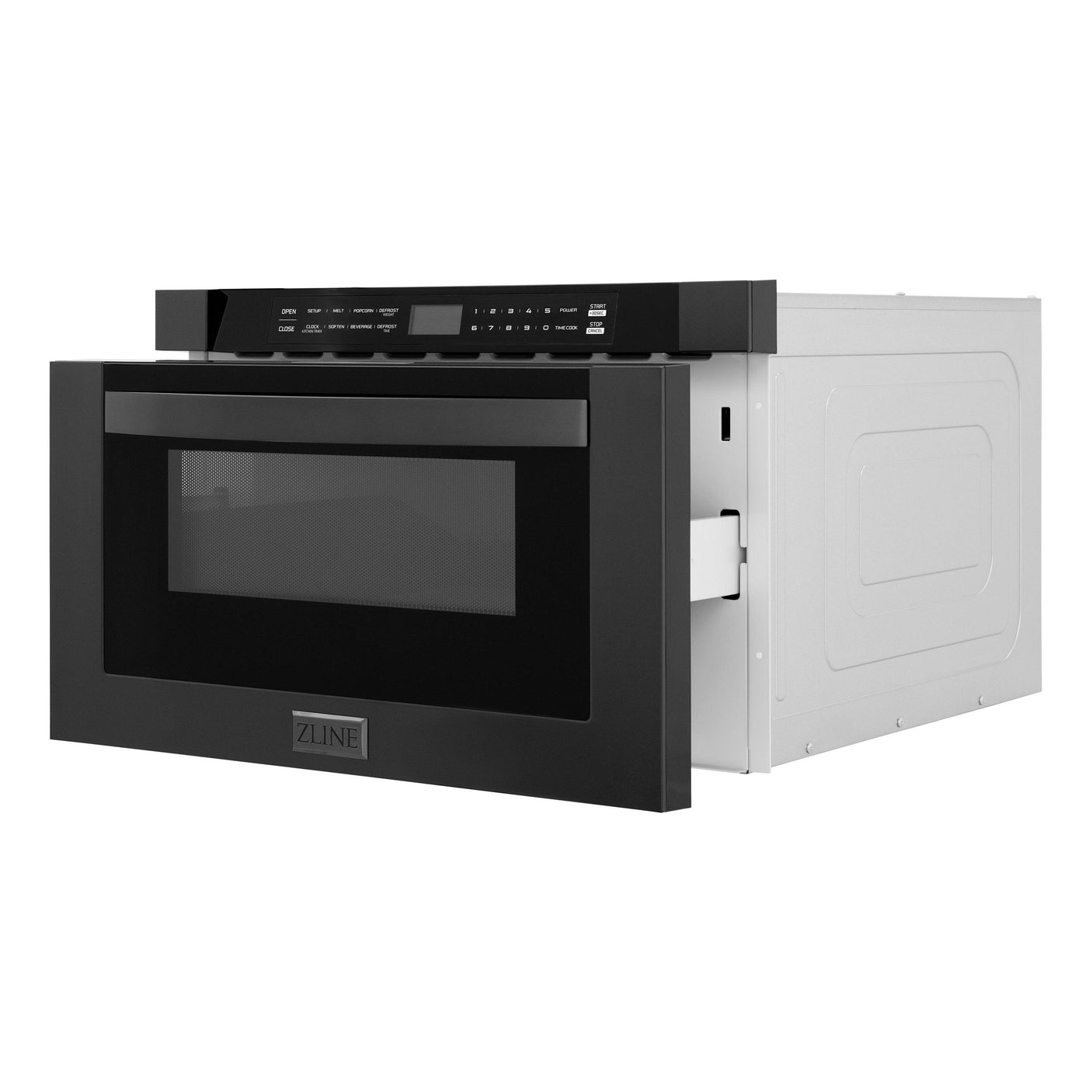 ZLINE 24 in. 1.2 cu. ft. Built-in Microwave Drawer with Color Options (MWD-1) [Color: Black Stainless Steel]