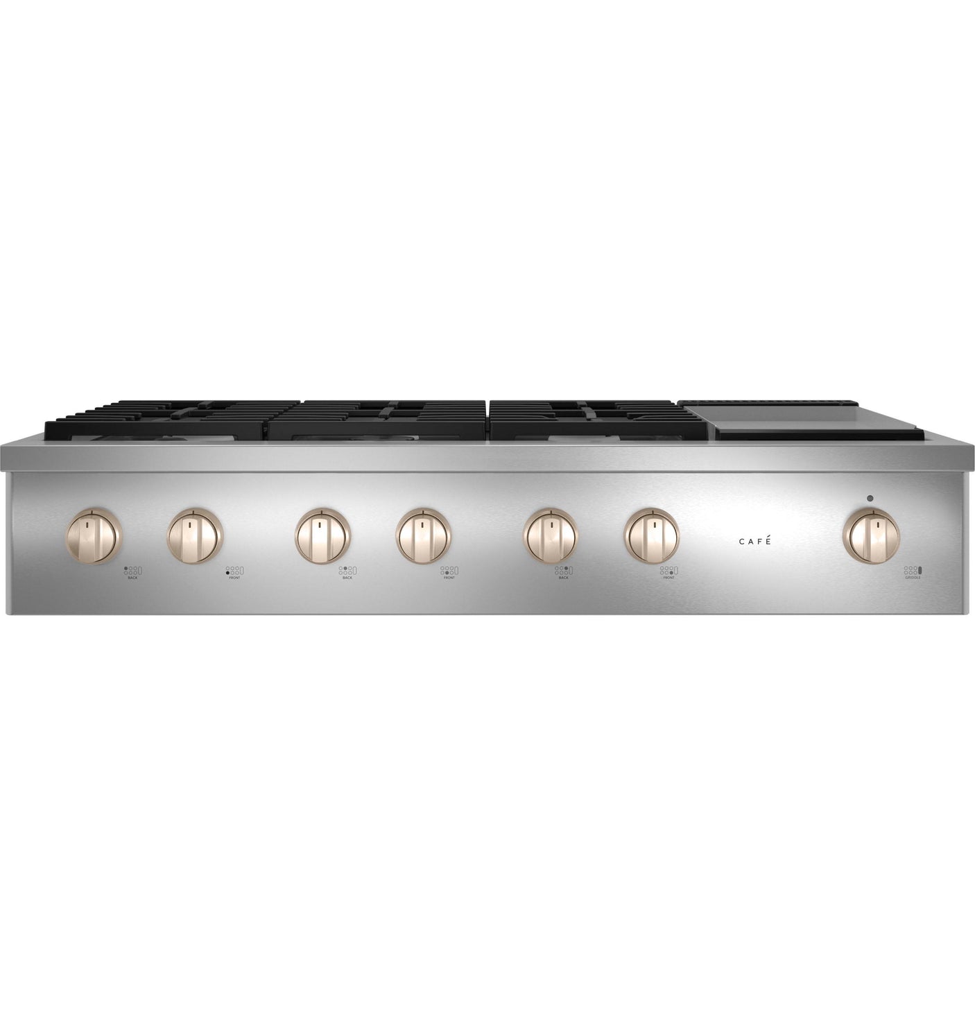 Café™ 48" Commercial-Style Gas Rangetop with 6 Burners and Integrated Griddle (Natural Gas)