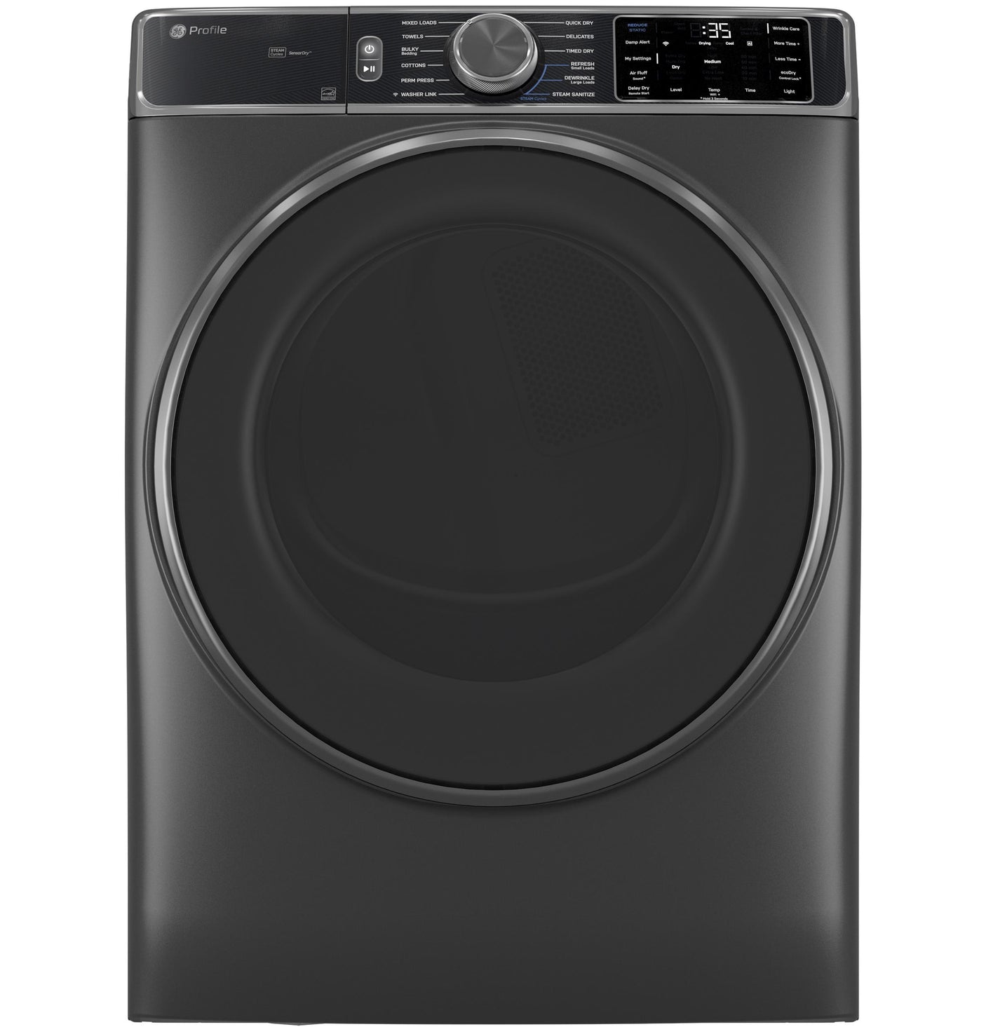 GE Profile™ ENERGY STAR® 7.8 cu. ft. Capacity Smart Front Load Electric Dryer with Steam and Sanitize Cycle