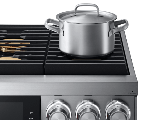 36" Pro Gas Range, Silver Stainless Steel, Natural Gas