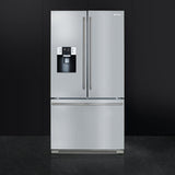 90 CM (Approx 36"), French-Door Refrigerator/Freezer, 2 doors & 1 drawer, Stainless Steel