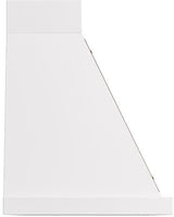 Nostalgie 48 Inch White Wall Mount Convertible Range Hood