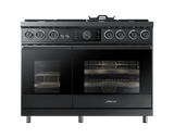 48" Pro Dual-Fuel Steam Range, Graphite Stainless Steel, Natural Gas