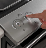 Café™ 30" Smart Slide-In, Front-Control, Induction and Convection Range with In-Oven Camera in Platinum Glass