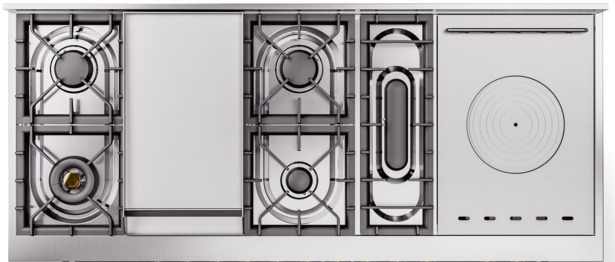 Nostalgie II 60 Inch Dual Fuel Natural Gas Freestanding Range in Emerald Green with Chrome Trim