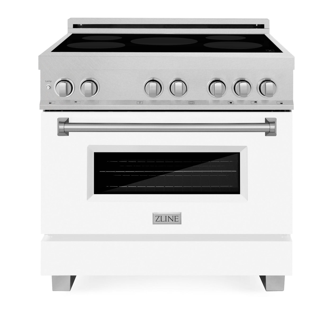 ZLINE 36" 4.6 cu. ft. Induction Range with a 5 Element Stove and Electric Oven (RAINDS-36) [Color: White Matte]