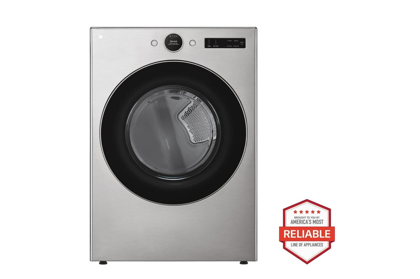 7.4 cu. ft. Ultra Large Capacity Smart Front Load Electric Energy Star Dryer with Sensor Dry & Steam Technology