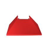 ZLINE Ducted DuraSnow Stainless Steel Range Hood with Red Matte Shell (8654RM)