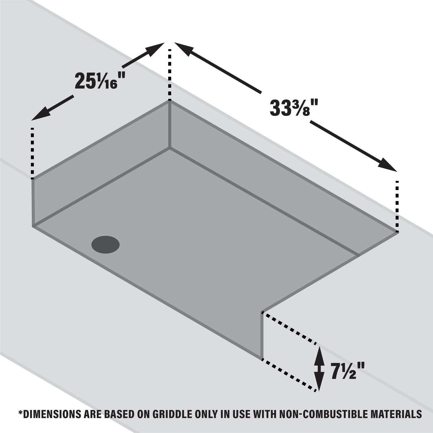 28" Drop-in Griddle with Hood