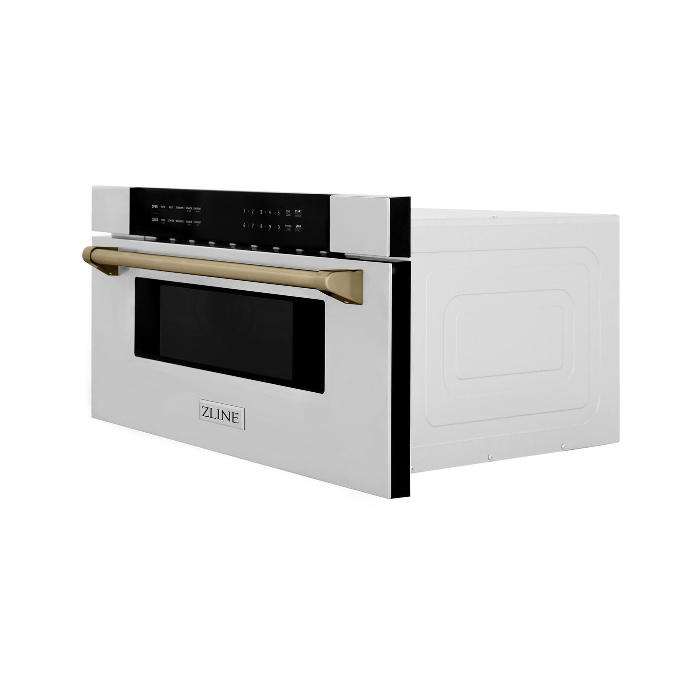 ZLINE Autograph Edition 30" 1.2 cu. ft. Built-In Microwave Drawer in Stainless Steel with Accents (MWDZ-30) [Color: Champagne Bronze]