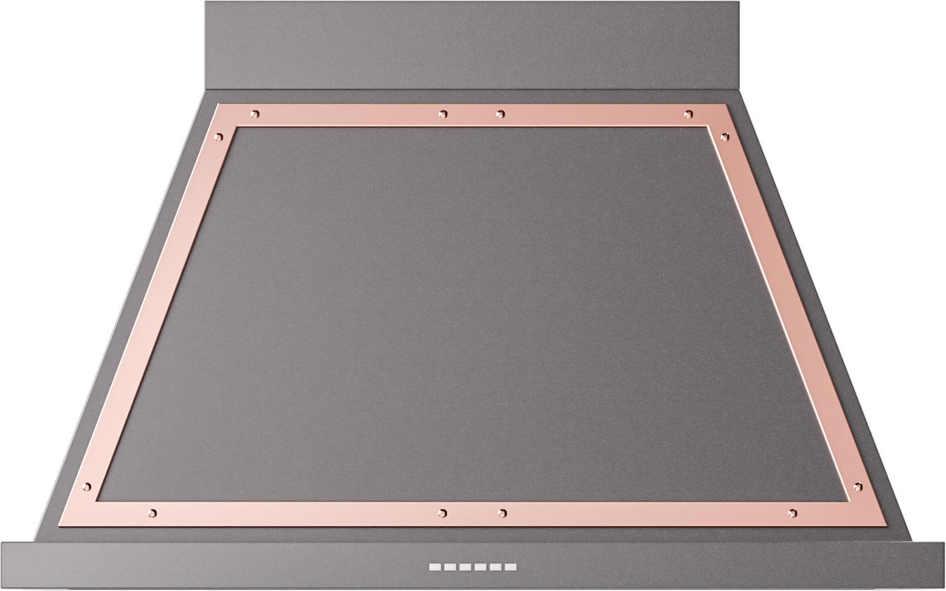 ILVE UANB40MGP Nostalgie 40" Hood in Matte Graphite with Copper trim