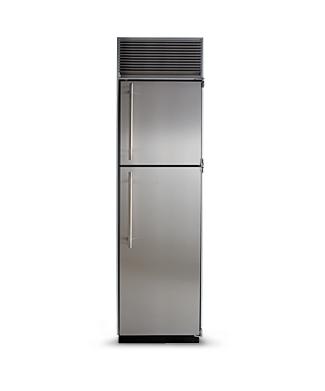 24" Refrigerator with Top Freezer - 24" Marvel Refrigerator with Top Freezer - White Interior, Panel Ready Door, Right Hinge