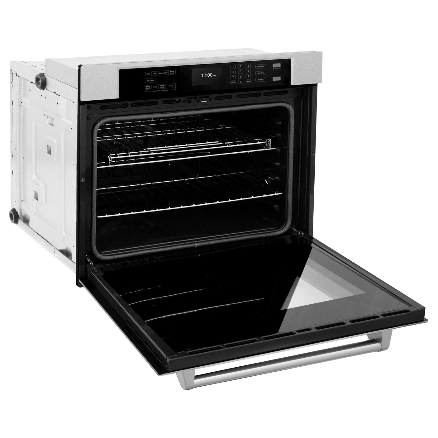 ZLINE 30 in. Professional True Convection Single Wall Oven with Air Fry and Self Clean in DuraSnow' Stainless Steel (WASS-30)