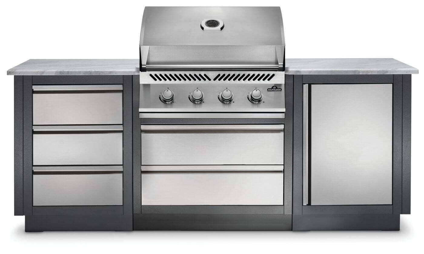 OASIS 100 Outdoor Kitchen, Built-in 500 Series 32 Built-in 500 Series 32 , Propane, Stainless Steel