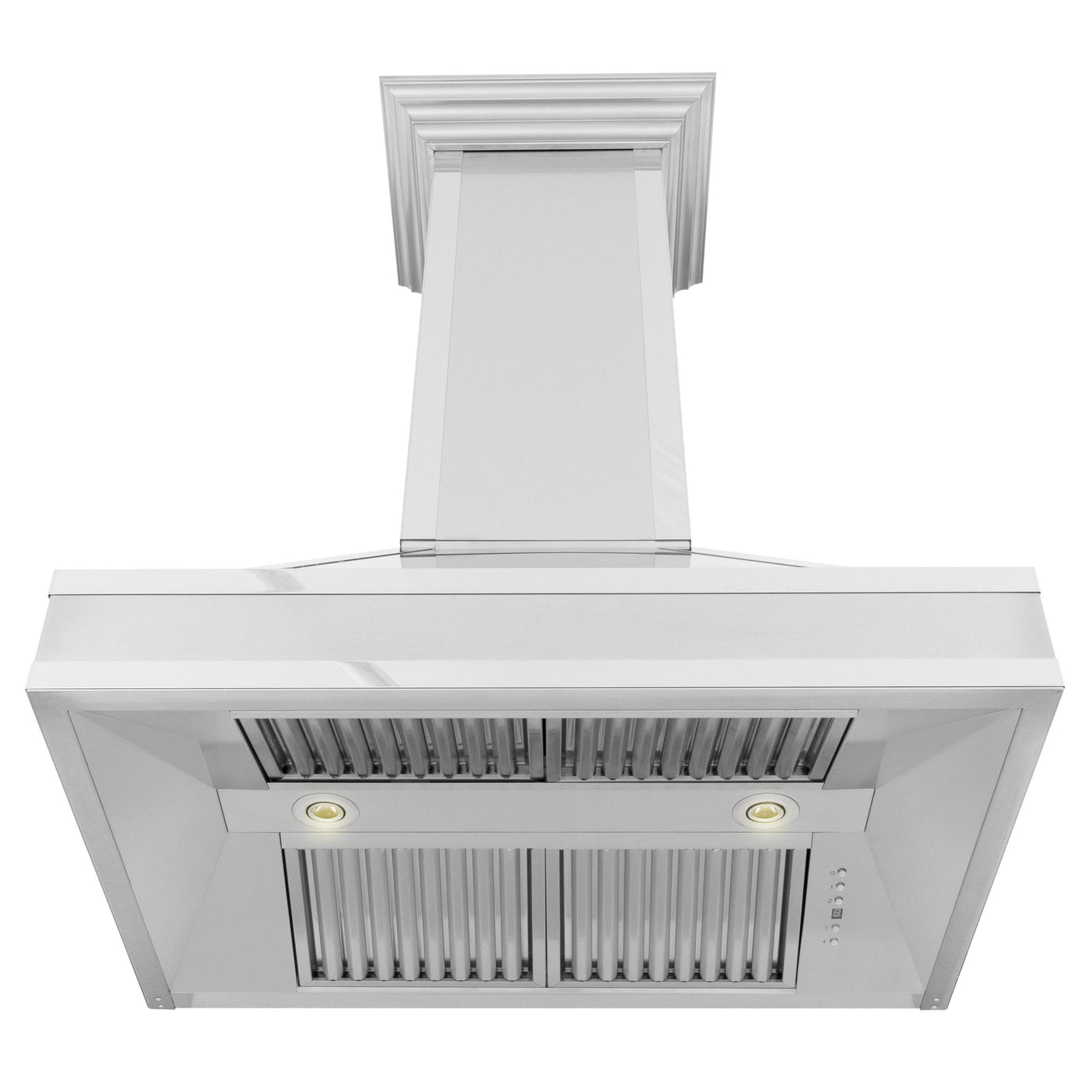 ZLINE Designer Series Wall Mount Range Hood in DuraSnow Stainless Steel with Mirror Accents (655MR)