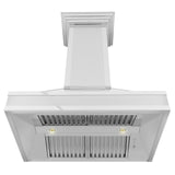 ZLINE Designer Series Wall Mount Range Hood in DuraSnow Stainless Steel with Mirror Accents (655MR)