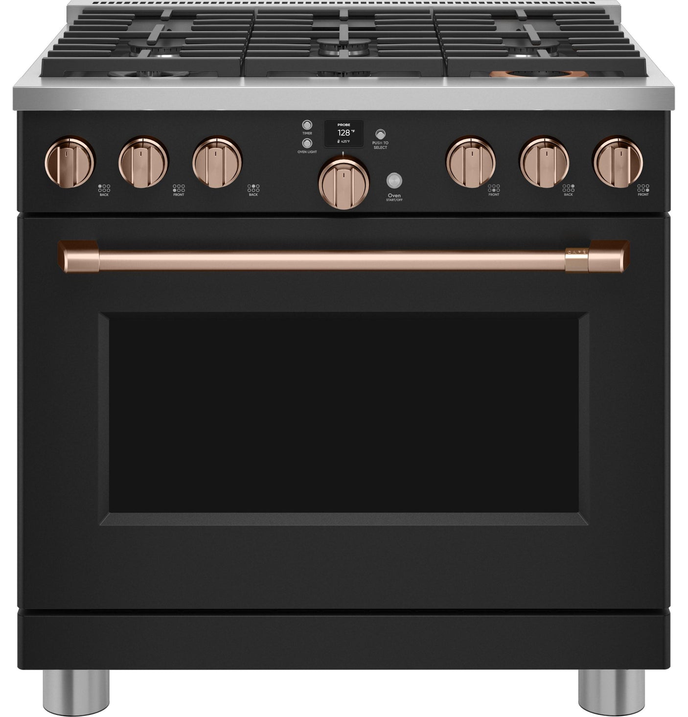 Café™ 36" Smart Dual-Fuel Commercial-Style Range with 6 Burners (Natural Gas)