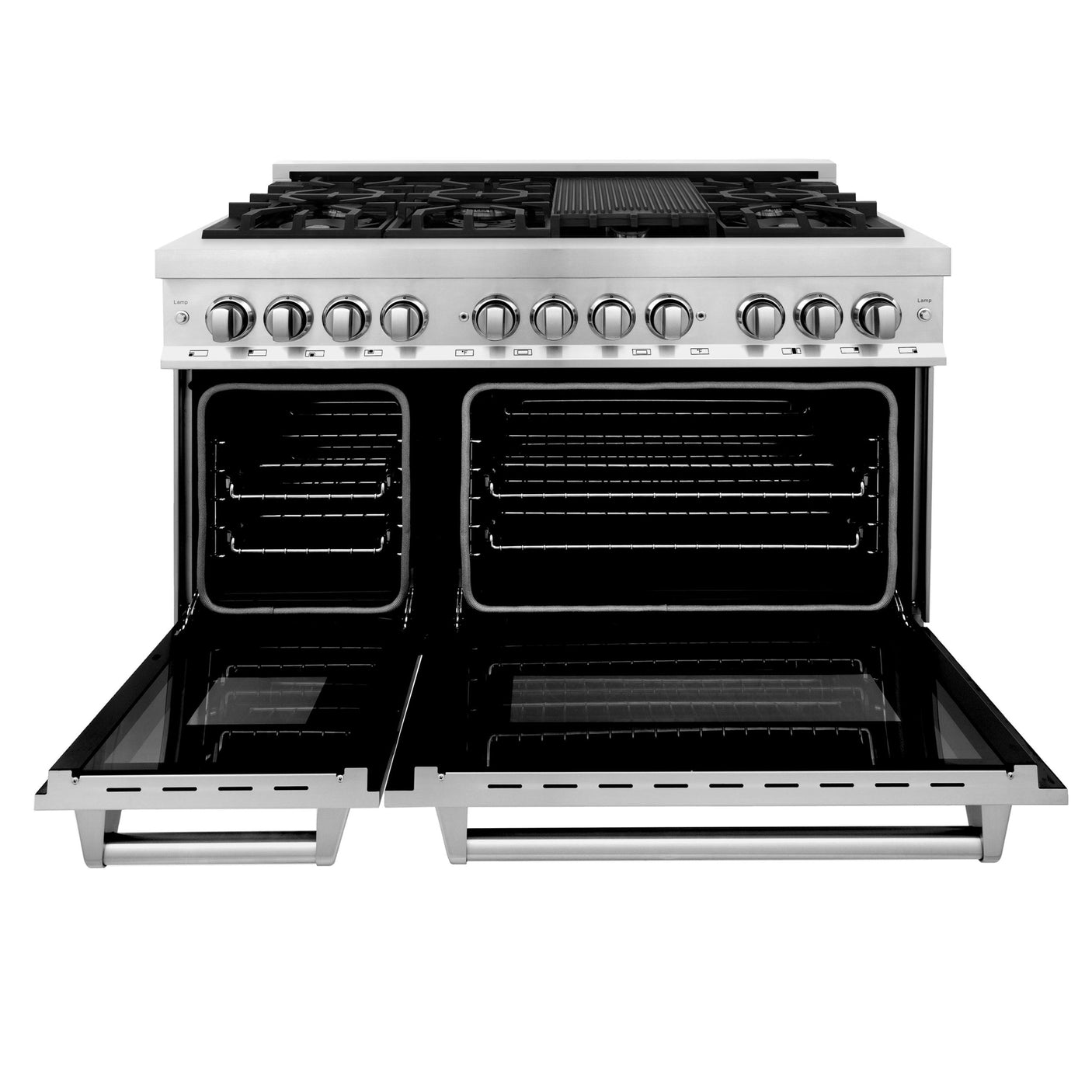 ZLINE 48 in. Dual Fuel Range with Gas Stove and Electric Oven in Stainless Steel (RA48) [Color: Stainless Steel]