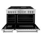 ZLINE 48 in. Dual Fuel Range with Gas Stove and Electric Oven in Stainless Steel (RA48) [Color: Stainless Steel]