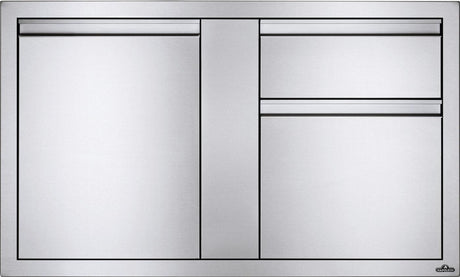 42 x 24 inch Large Single Door & Standard Drawer and Standard Drawer, Stainless Steel