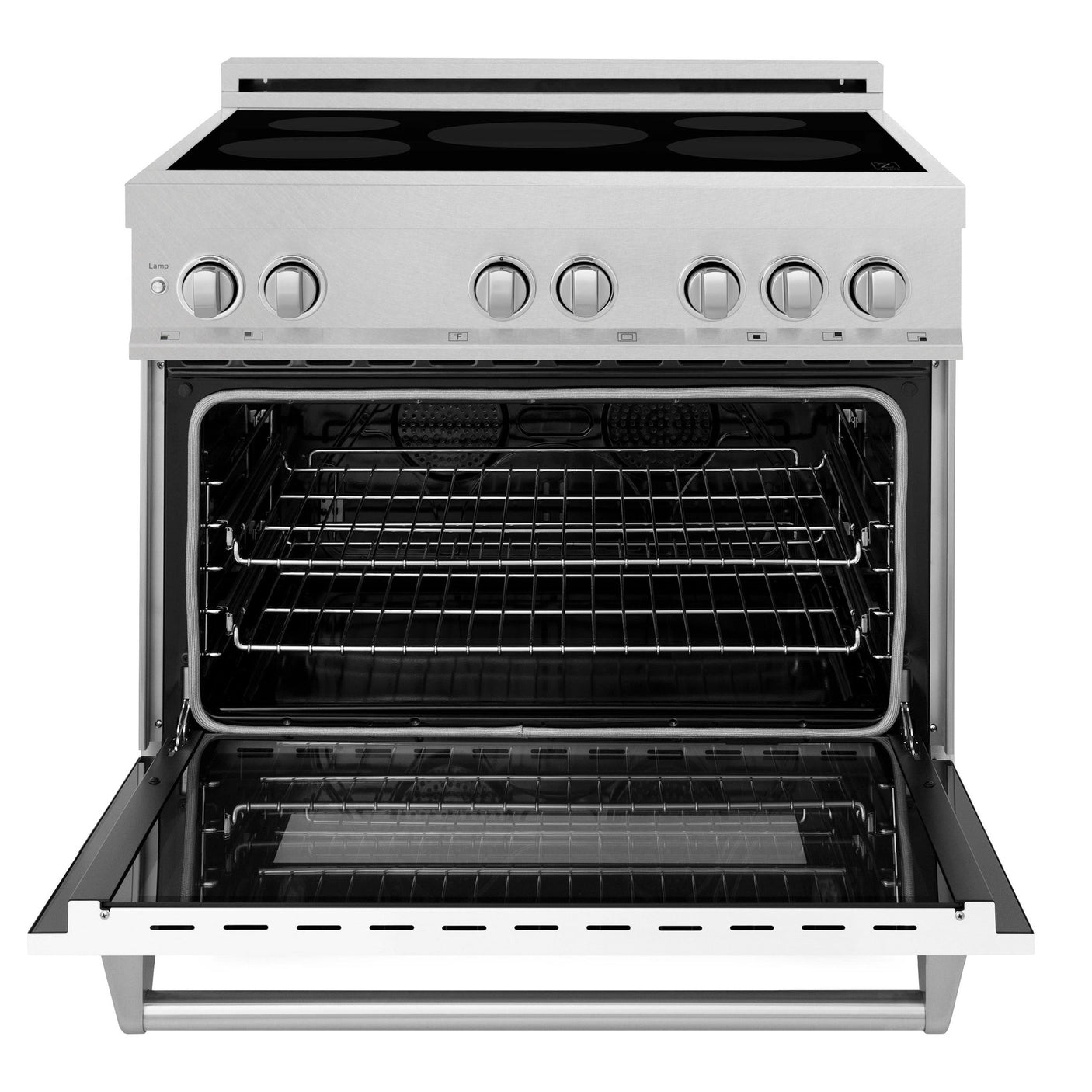 ZLINE 36" 4.6 cu. ft. Induction Range with a 5 Element Stove and Electric Oven (RAINDS-36) [Color: White Matte]