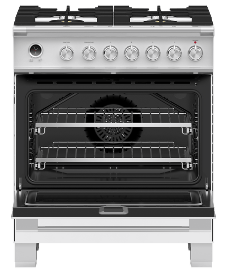 30" Series 9 Classic 4 Burner Dual Fuel Self-Cleaning Range