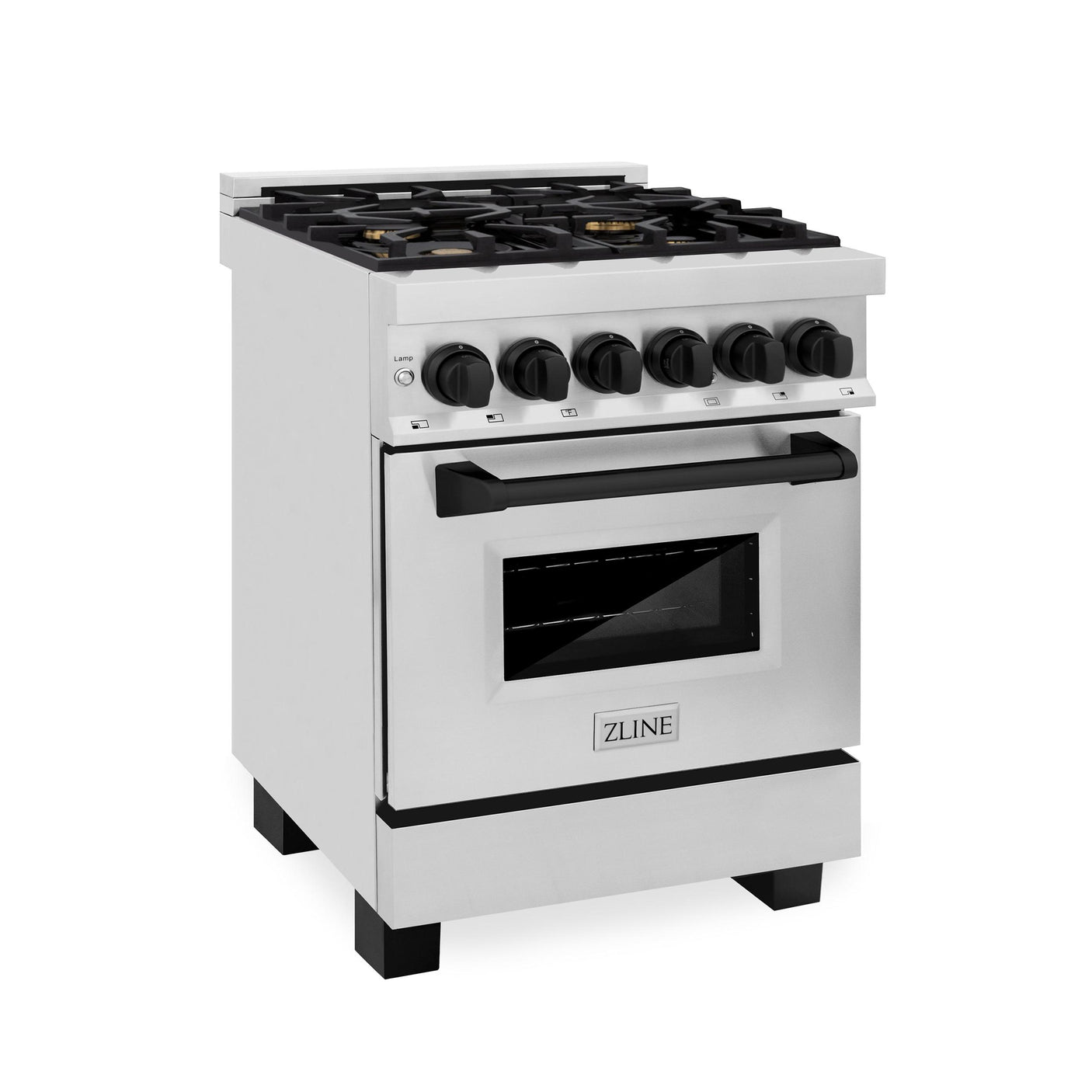 ZLINE Autograph Edition 30" 4.0 cu. ft. Dual Fuel Range with Gas Stove and Electric Oven in Stainless Steel with Accents (RAZ-30) [Color: Matte Black]