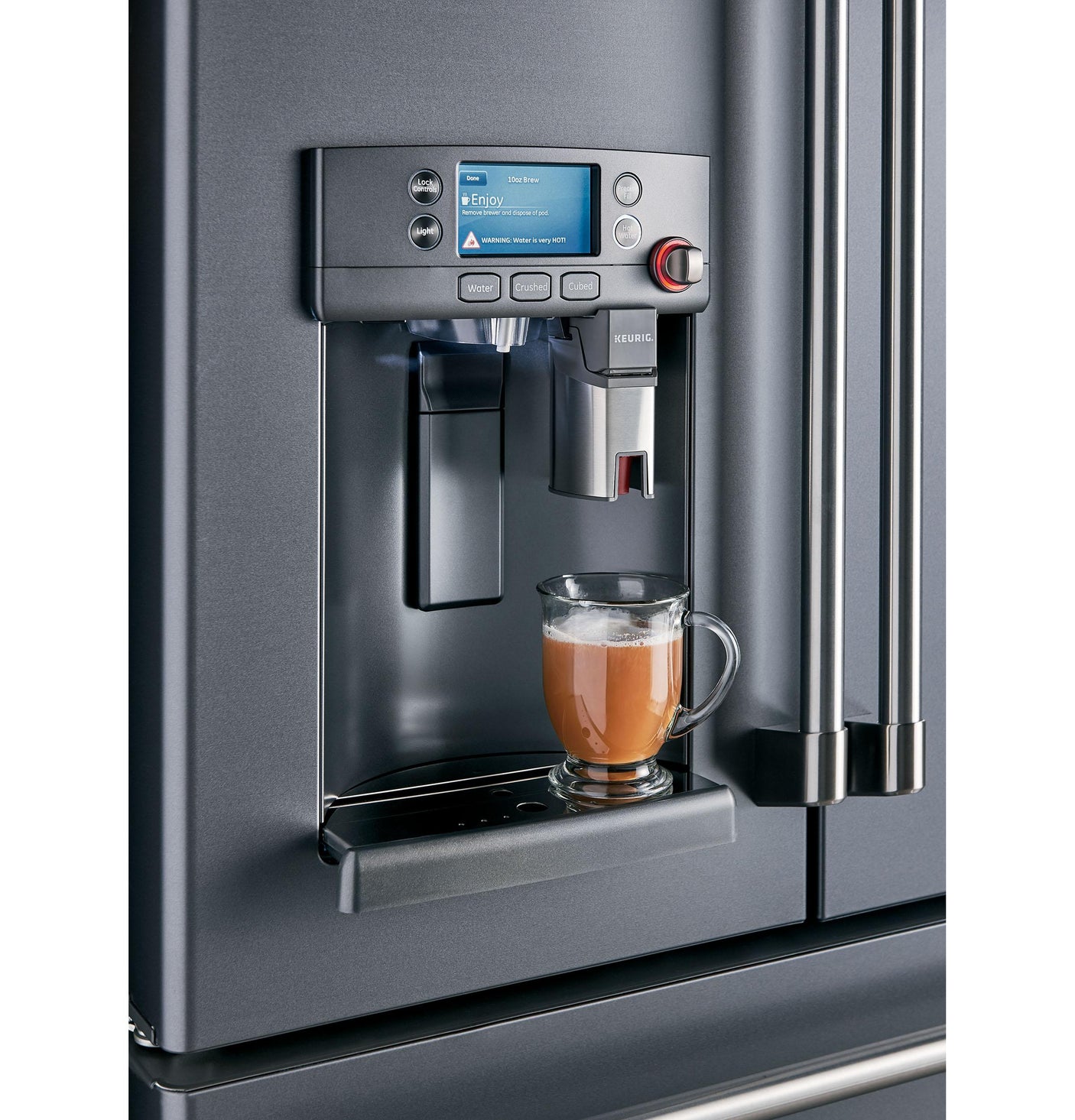 Café™ ENERGY STAR® 22.1 Cu. Ft. Smart Counter-Depth French-Door Refrigerator with Keurig® K-Cup® Brewing System