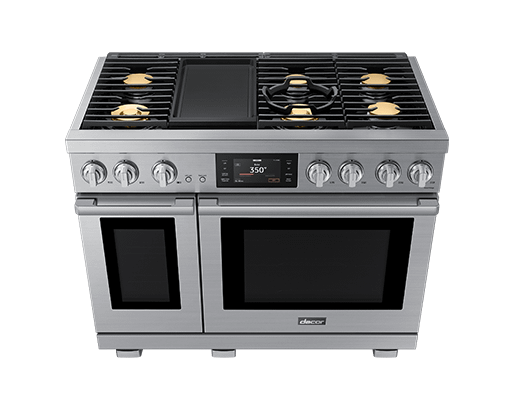 48" Dual-Fuel Range, Silver Stainless, Natural Gas/Liquid Propane