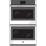 GE Profile™ 30" Smart Built-In Convection Double Wall Oven with No Preheat Air Fry and Precision Cooking