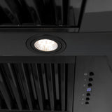 ZLINE Black Stainless Steel Range Hood with Black Stainless Steel Handle and Size Options(BS655-BS)