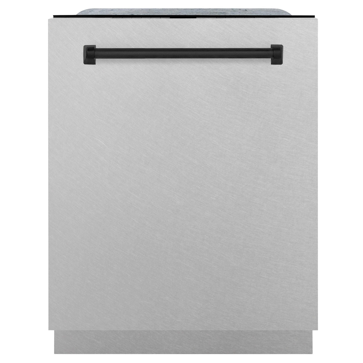 ZLINE Autograph Edition 24" 3rd Rack Top Touch Control Tall Tub Dishwasher in DuraSnow Stainless Steel with Accent Handle, 45dBa (DWMTZ-SN-24) [Color: Matte Black]