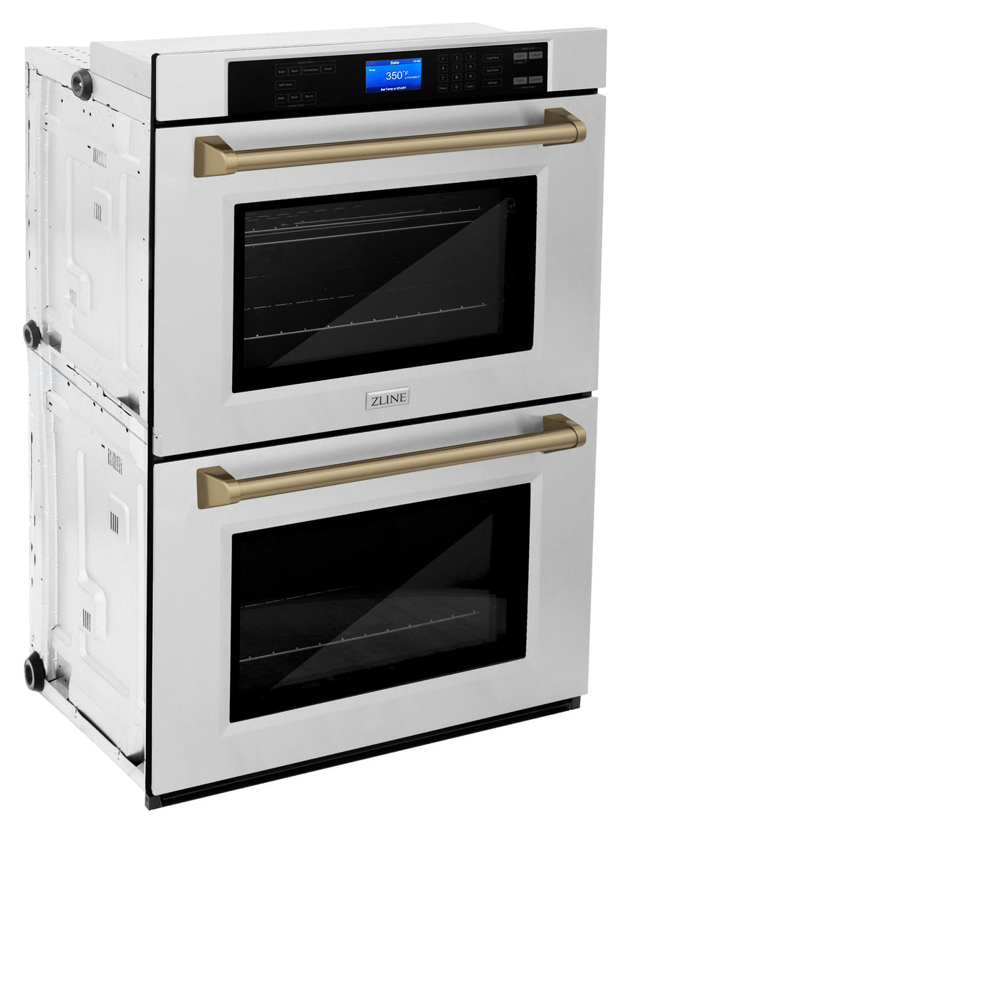 ZLINE 30" Autograph Edition Double Wall Oven with Self Clean and True Convection in Stainless Steel (AWDZ-30) [Color: Champagne Bronze]