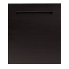 ZLINE 24 in. Top Control Dishwasher with Stainless Steel Tub and Traditional Style Handle, 52dBa (DW-24) [Color: Oil Rubbed Bronze]