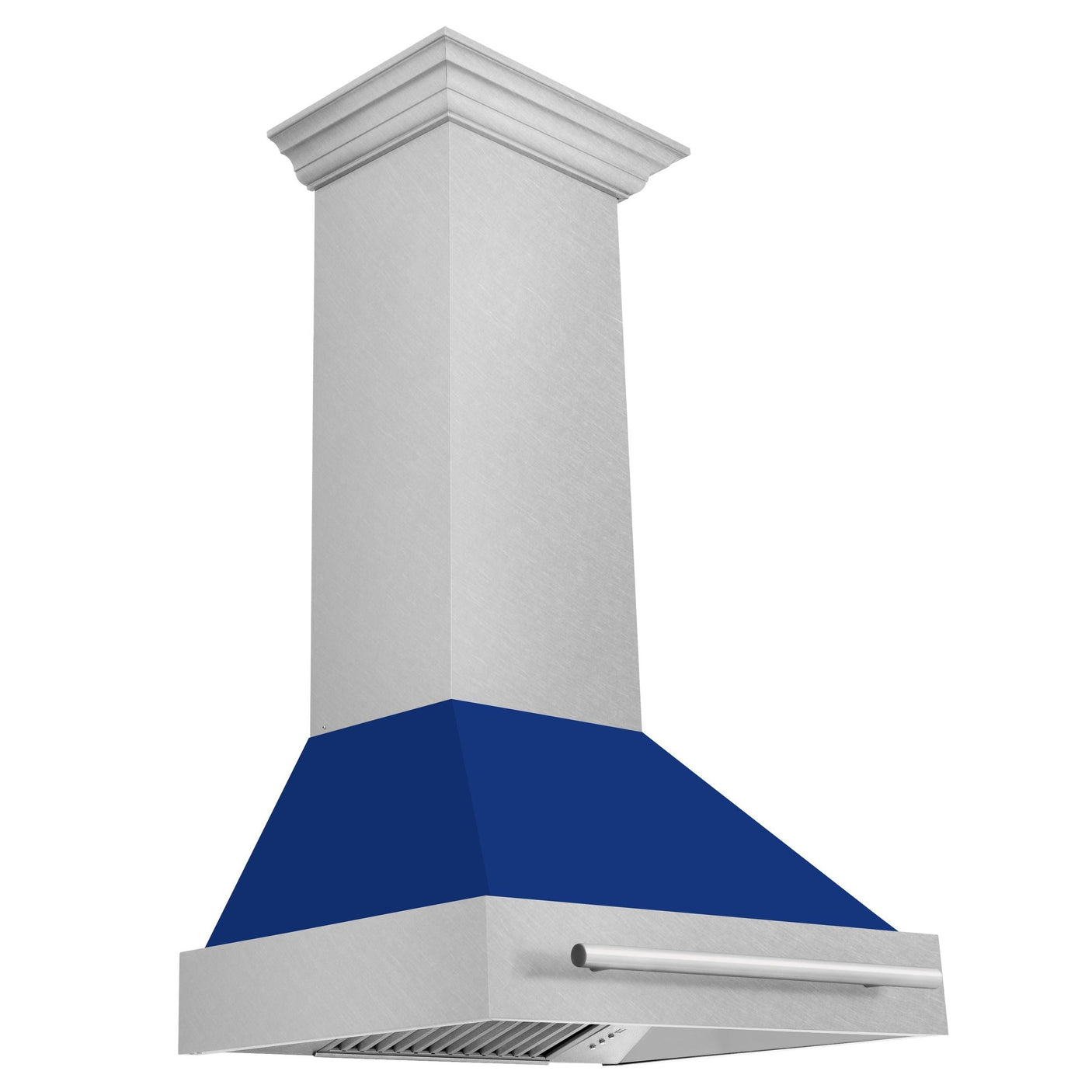 ZLINE 30 in. DuraSnow Stainless Steel Range Hood with Color Shell Options (8654SNX-30) [Color: Blue Gloss]