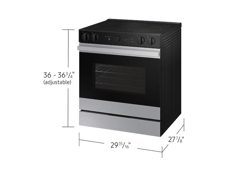 Bespoke 6.3 cu. ft. Smart Slide-In Electric Range with Air Sous Vide & Air Fry in Stainless Steel