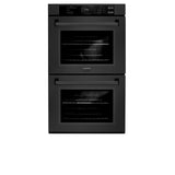 ZLINE 30 in. Professional True Convection Double Wall Oven with Air Fry and Self Clean in Black Stainless Steel (WADB-30)