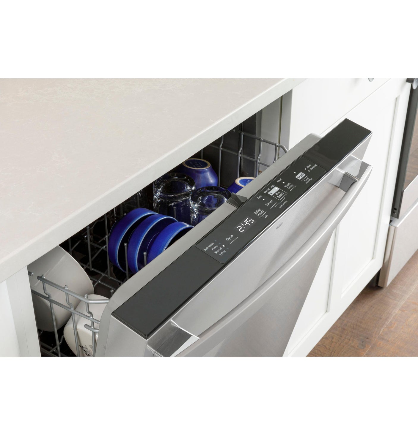 GE® ENERGY STAR® Top Control with Plastic Interior Dishwasher with Sanitize Cycle & Dry Boost