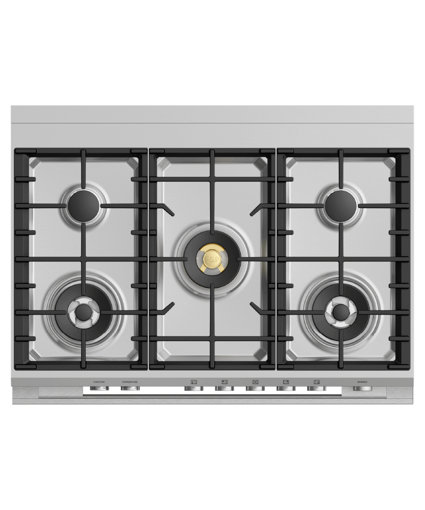 36" Series 9 Contemporary 5 Burner Dual Fuel Self-Cleaning Range