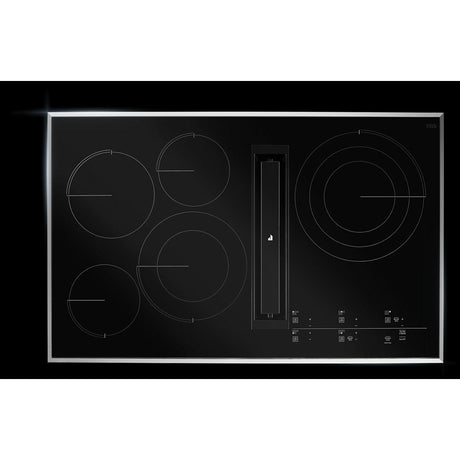 36" Lustre Trim Electric Radiant Downdraft Cooktop with Tap Touch Controls