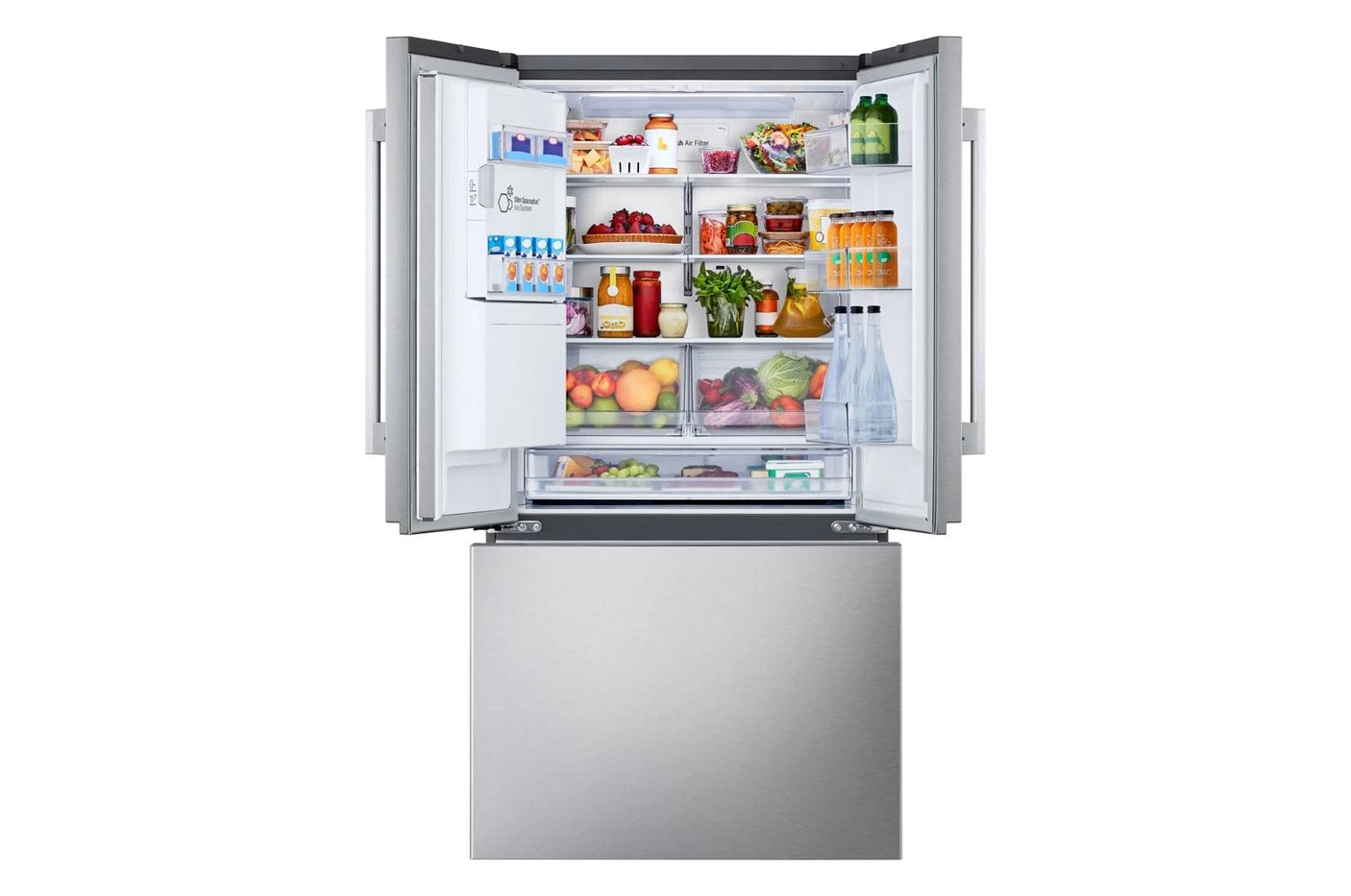 LG Counter-Depth MAX™ with Zero Clearance™ 3-Door French Door Refrigerator with Thin Door Design