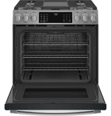 GE Profile™ 30" Smart Slide-In Front-Control Gas Fingerprint Resistant Range with No Preheat Air Fry