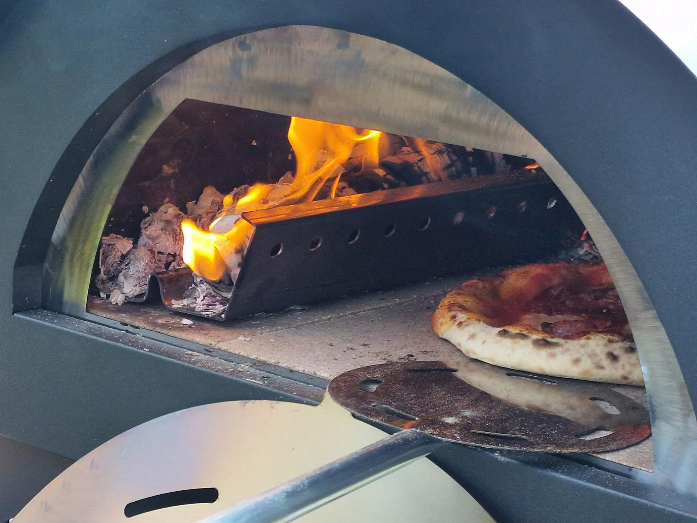 Tabletop 24" x 16" Wood Fired Pizza Oven SS