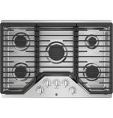 GE® 30" Built-In Gas Cooktop with 5 Burners and Dishwasher Safe Grates