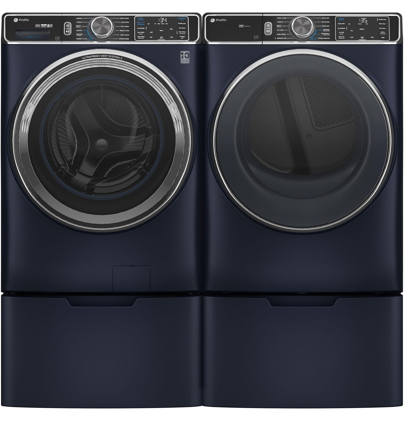 GE Profile™ 5.3 cu. ft. Capacity Smart Front Load ENERGY STAR® Washer with UltraFresh™ Vent System+ with OdorBlock™