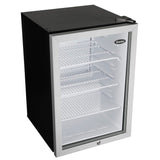 Danby 2.6 cu. ft. Compact Glass Door Fridge in Platinum