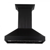 ZLINE Wooden Wall Mount Range Hood In Black - Includes Motor (KPCC)