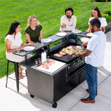 5 Person Chef's Table with 36" Drop-in Griddle